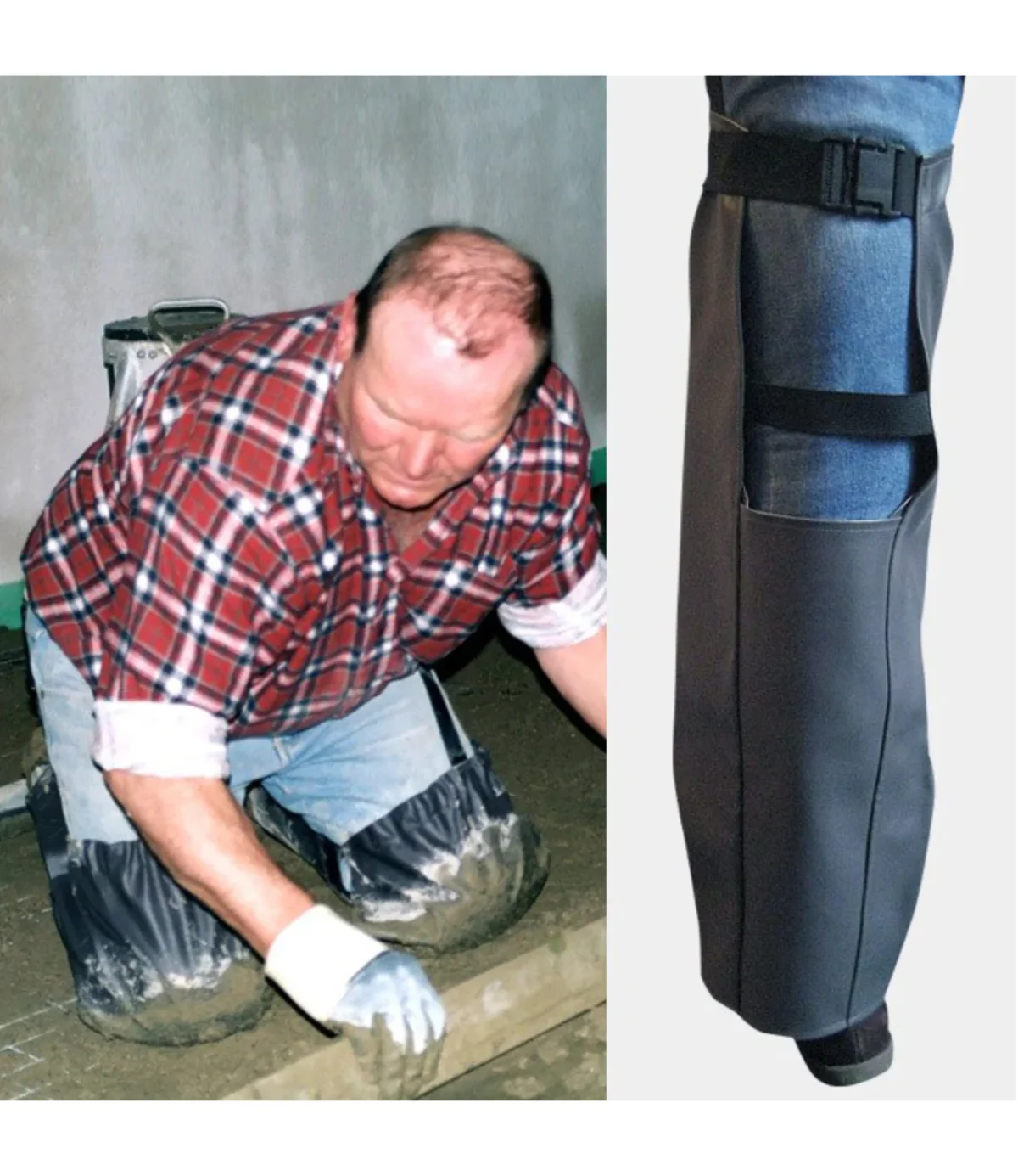 Estrichleger-Bundhose mit Kniepolster und Nässeschutz blau Größe 60 Estrichleger-Bundhose mit Kniepolster und Nässeschutz blau Größe 60